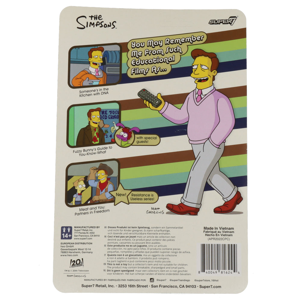 The Simpsons ReAction Wave 2 - Troy McClure Fuzzy Bunny’s Guide To You-Know-What
