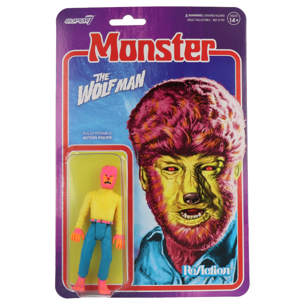 The Wolf Man - Colores de vestuario de monstruos universales - Figura de reacción