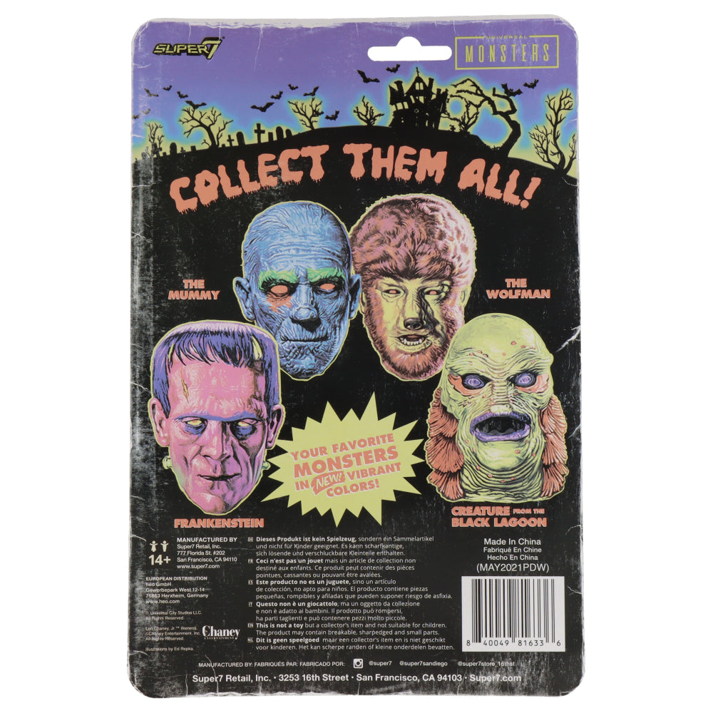 The Wolf Man - Universal Monsters Costume colors - ReAction figure